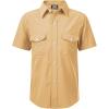 image2T16Y Boys Short Sleeve Button Down Toddler Dress Shirt Oxford Uniform Shirt with Chest Pocket313khaki