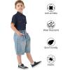 image2T16Y Boys Short Sleeve Button Down Toddler Dress Shirt Oxford Uniform Shirt with Chest Pocket313navy