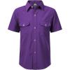 image2T16Y Boys Short Sleeve Button Down Toddler Dress Shirt Oxford Uniform Shirt with Chest Pocket313purple
