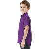 image2T16Y Boys Short Sleeve Button Down Toddler Dress Shirt Oxford Uniform Shirt with Chest PocketPurple