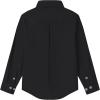 image9 Month16Y Boys Long Sleeve Button Down Toddler Dress Shirt Oxford Uniform Shirt with Chest PocketBboys Dress Shitrsblack