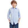 image9 Month16Y Boys Long Sleeve Button Down Toddler Dress Shirt Oxford Uniform Shirt with Chest PocketCboys Dress Shitrslight Blue