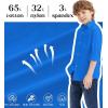 image9 Month16Y Boys Long Sleeve Button Down Toddler Dress Shirt Oxford Uniform Shirt with Chest PocketEboys Dress Shitrsblue