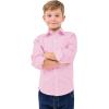 image9 Month16Y Boys Long Sleeve Button Down Toddler Dress Shirt Oxford Uniform Shirt with Chest PocketFboy Dress Shitrspink