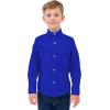 image9 Month16Y Boys Long Sleeve Button Down Toddler Dress Shirt Oxford Uniform Shirt with Chest PocketGboy Dress Shitrsroyal Blue