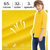 image9 Month16Y Boys Long Sleeve Button Down Toddler Dress Shirt Oxford Uniform Shirt with Chest PocketIboys Dress Shitrsyellow