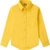 image9 Month16Y Boys Long Sleeve Button Down Toddler Dress Shirt Oxford Uniform Shirt with Chest PocketIboys Dress Shitrsyellow