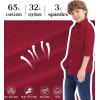 image9 Month16Y Boys Long Sleeve Button Down Toddler Dress Shirt Oxford Uniform Shirt with Chest PocketJboys Dress Shitrsburgundy
