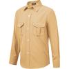 image9 Month16Y Boys Long Sleeve Button Down Toddler Dress Shirt Oxford Uniform Shirt with Chest PocketKhaki