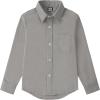 image9 Month16Y Boys Long Sleeve Button Down Toddler Dress Shirt Oxford Uniform Shirt with Chest PocketLboys Dress Shitrsgray