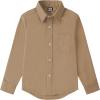 image9 Month16Y Boys Long Sleeve Button Down Toddler Dress Shirt Oxford Uniform Shirt with Chest PocketNboys Dress Shitrskhaki