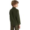 image9 Month16Y Boys Long Sleeve Button Down Toddler Dress Shirt Oxford Uniform Shirt with Chest PocketOlive