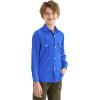 image9 Month16Y Boys Long Sleeve Button Down Toddler Dress Shirt Oxford Uniform Shirt with Chest PocketRoyal Blue