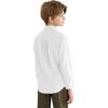 image9 Month16Y Boys Long Sleeve Button Down Toddler Dress Shirt Oxford Uniform Shirt with Chest PocketWhite