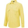 image9 Month16Y Boys Long Sleeve Button Down Toddler Dress Shirt Oxford Uniform Shirt with Chest PocketYellow