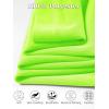 imageQBK 2T16Y Boys School Uniform Pique Polo Kids Performance Neon Short Sleeve Collared Golf Shirt for Toddler to YouthNeon Green