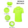 imageQBK 2T16Y Boys School Uniform Pique Polo Kids Performance Neon Short Sleeve Collared Golf Shirt for Toddler to YouthNeon Green