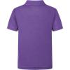 imageQBK 2T16Y Boys School Uniform Pique Polo Kids Performance Neon Short Sleeve Collared Golf Shirt for Toddler to YouthPurple
