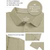 imageQBK Boys Active Performance Golf Polo Shirts Kids Dry Fit School Uniform for Toddler to YouthDesert Khaki