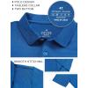 imageQBK Boys Active Performance Golf Polo Shirts Kids Dry Fit School Uniform for Toddler to YouthOcean Blue