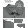 imageQBK Boys Active Performance Golf Polo Shirts Kids Dry Fit School Uniform for Toddler to YouthShadow Heather