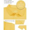 imageQBK Boys Active Performance Golf Polo Shirts Kids Dry Fit School Uniform for Toddler to YouthShimmer Yellow