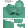 imageQBK Boys Active Performance Golf Polo Shirts Kids Dry Fit School Uniform for Toddler to YouthSpring Green