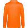 imageQBK Boys Performance Polo Kids Collared Golf Shirts Long Sleeve School Uniform for 4T16YNeon Orange