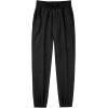 imageQBK Pull on Stretch School Uniform Pant Jogger Pants for Toddler to Youth Boys and GirlsBlack
