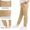 imageQBK Pull on Stretch School Uniform Pant Jogger Pants for Toddler to Youth Boys and GirlsKhaki