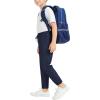 imageQBK Pull on Stretch School Uniform Pant Jogger Pants for Toddler to Youth Boys and GirlsNavy Blue
