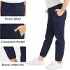imageQBK Pull on Stretch School Uniform Pant Jogger Pants for Toddler to Youth Boys and GirlsNavy Blue
