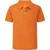 imageQBK 2T16Y Boys School Uniform Pique Polo Kids Performance Neon Short Sleeve Collared Golf Shirt for Toddler to YouthOrange