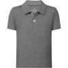 imageQBK Boys Active Performance Golf Polo Shirts Kids Dry Fit School Uniform for Toddler to YouthShadow Heather