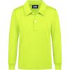imageQBK Boys Performance Polo Kids Collared Golf Shirts Long Sleeve School Uniform for 4T16YNeon Yellow