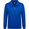 imageQBK Boys Performance Polo Kids Collared Golf Shirts Long Sleeve School Uniform for 4T16YRoyal Blue