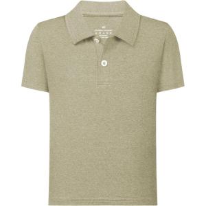 imageQBK Boys Active Performance Golf Polo Shirts Kids Dry Fit School Uniform for Toddler to YouthDesert Khaki