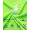imageQBK 4T to Youth Neon Shirt Kids UPF 50 Dry Fit Athletic Long Sleeve T Shirts for Boys and GirlsMoisture Wicking Rash GuardGreen