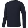 imageQBK 4T to Youth Neon Shirt Kids UPF 50 Dry Fit Athletic Long Sleeve T Shirts for Boys and GirlsMoisture Wicking Rash GuardNavy