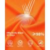 imageQBK 4T to Youth Neon Shirt Kids UPF 50 Dry Fit Athletic Long Sleeve T Shirts for Boys and GirlsMoisture Wicking Rash GuardOrange