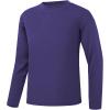 imageQBK 4T to Youth Neon Shirt Kids UPF 50 Dry Fit Athletic Long Sleeve T Shirts for Boys and GirlsMoisture Wicking Rash GuardPurple