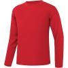 imageQBK 4T to Youth Neon Shirt Kids UPF 50 Dry Fit Athletic Long Sleeve T Shirts for Boys and GirlsMoisture Wicking Rash GuardRed