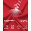 imageQBK 4T to Youth Neon Shirt Kids UPF 50 Dry Fit Athletic Long Sleeve T Shirts for Boys and GirlsMoisture Wicking Rash GuardRed