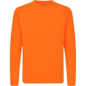 imageQBK 4T to Youth Neon Shirt Kids UPF 50 Dry Fit Athletic Long Sleeve T Shirts for Boys and GirlsMoisture Wicking Rash GuardOrange