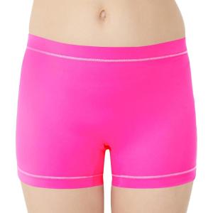 imageQBK Toddler Girls Swim Shorts 2T14 Boyshort Swimsuit UPF 50 Quick Dry Rash Guard Swim BottomsNeon Pink