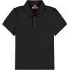 imageQBK 2T to Youth Girls Puff Short Sleeve Polo Toddler School Uniform Pique Polo Kids Collared Golf ShirtBlack