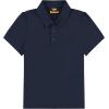 imageQBK 2T to Youth Girls Puff Short Sleeve Polo Toddler School Uniform Pique Polo Kids Collared Golf ShirtNavy