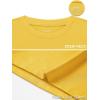 image2T to Youth Boys Compression Shirt Toddler Kids Long Sleeve Baseball Football Undershirt Girls Quick Dry Athletic Base LayerYellow