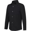 image2T16Y Boys Stretch Long Sleeve Button Down Toddler Dress Shirt Wrinkle Free Oxford Uniform Shirt with Chest PocketBlack