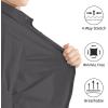 image2T16Y Boys Stretch Long Sleeve Button Down Toddler Dress Shirt Wrinkle Free Oxford Uniform Shirt with Chest PocketGray